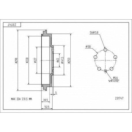 FÉKDOB /T/OCTAVIA 1.4-1.9TDI 96- 1J0609617B