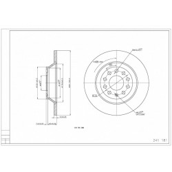 HÁTSÓ FÉKTÁRCSA AUDI A6 3.0 05- /MAL/KPL 4F0615601E