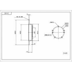 FÉKTÁRCSA ELÖL VITARA 1.6,X-90 1.6 96- 55211-60A00