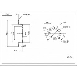 HÁTSÓ FÉKTÁRCSA ACCORD,CIVIC,PRELUDE 88- 42510-SE0-000
