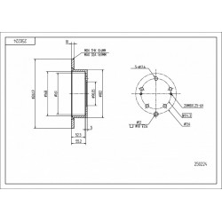 OUTLANDER 2.0I HÁTSÓ FÉKTÁRCSA 03-08 MB895200