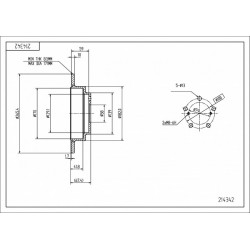 HÁTSÓ FÉKTÁRCSA IMPREZA 1.6/1.8,LEGACY2.0 26310AA040