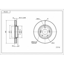 TÁRCSÁS ELSŐ HYUNDAI I40 11- 51712-0Z000