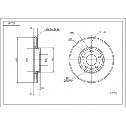 ELSŐ FÉKTÁRCSA CRUZE 1.4 13502052