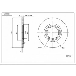 HÁTSÓ FÉKTÁRCSA TRANZIT 2.4TDCI 06- 1371420