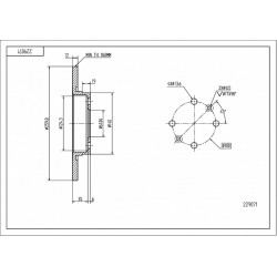 ELSŐ FÉKTÁRCSA LOGAN 1.2-1.6 98- 402065236R