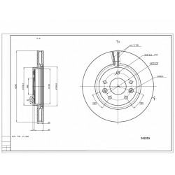 ELSŐ FÉKTÁRCSA QASHQAI 1.2DCI 13- 402066624R