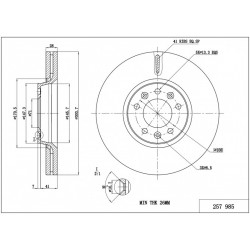 FÉKTÁRCSA /P/EXPERT 1.6HDI 07-/MAL/KPL 1440027088