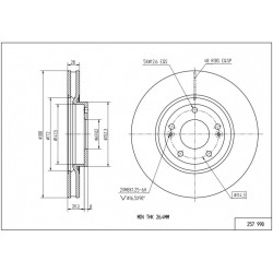 FÉKTÁRCSA /P/SPORTAGE 10-/MAL/KPL 517120Z000