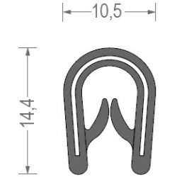 PVC TÖMÍTÉS 1-4MM FEKETE/1MB1 DB RS34.3641