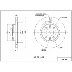 FÉKTÁRCSA /P/CLIO,LOGAN 12-/MAL/KPL 402062212R