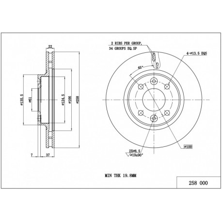FÉKTÁRCSA /P/CLIO,LOGAN 12-/MAL/KPL 402062212R