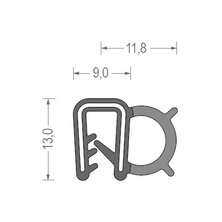 EPDM 1-3MM FEKETE/1MB1DB RS34.8421