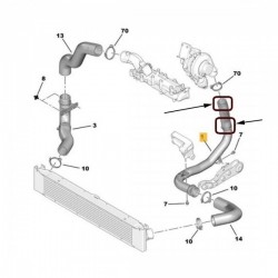 Turbina tömlő Citroen Jumper, Peugeot Boxer, Fiat Ducato 0382QP
