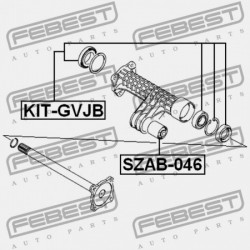 Kerékcsapágy készlet HÁTSÓ SUZUKI VITARA XL-7 98-, X-90 95- 2WD 813362067