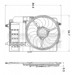 MINI COOPER HŰTŐVENTILÁTOR 01-