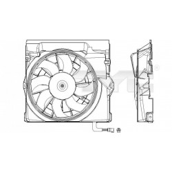 HŰTŐVENTILÁTOR BMW 3 /E36/ 93-99 1.6
