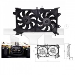 HŰTŐVENTILÁTOR PUNTO 99- 1.9JTD /280MM