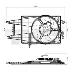 HŰTŐVENTILÁTOR PUNTO II 1.2 8V 99-
