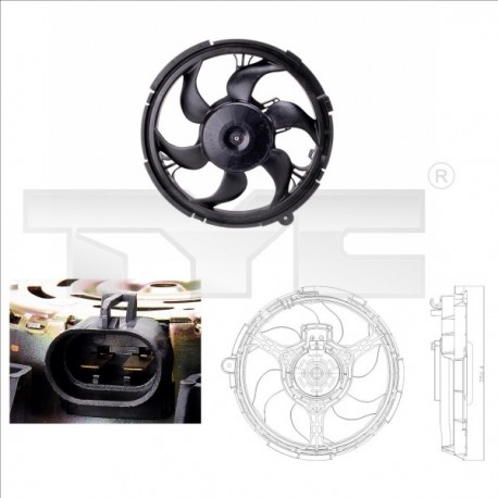 HŰTŐVENTILÁTOR STILO 1.2-1.6 02- /AC+/ 46723519