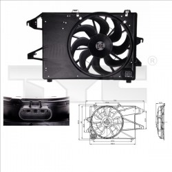 HŰTŐVENTILÁTOR MONDEO 1.8-2.0 16V -03