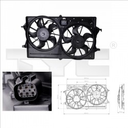 HŰTŐVENTILÁTOR FOCUS 98-04 130W+190W