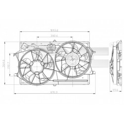 HŰTŐVENTILÁTOR FOCUS 98-04 130W+190W