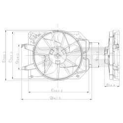 HŰTŐVENTILÁTOR FOCUS 1.4 98- /375/
