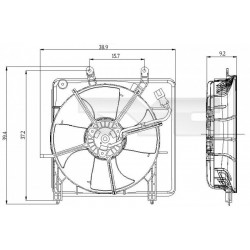 HONDA JAZZ HŰTŐVENTILÁTOR 02-08