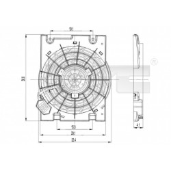 HŰTŐVENTILÁTOR ASTRA G 1.2-2.2 98-/315 24431827 / 1341345