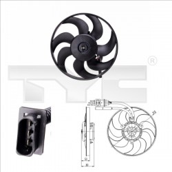 HŰTŐVENTILÁTOR POLO 1.4 16V 99-01 6K0959455L