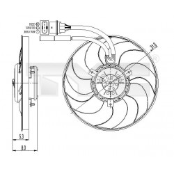 HŰTŐVENTILÁTOR POLO 1.4 16V 99-01 6K0959455L