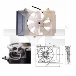 HŰTŐVENTILÁTOR YARIS 99-02 1.0 16V