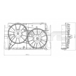 HŰTŐVENTILÁTOR RAV-4 06-10 2.4L