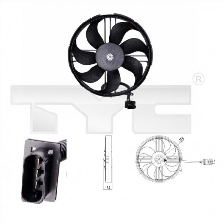 HŰTŐVENTILÁTOR POLO 1.4TDI 99-01 6N0959453P