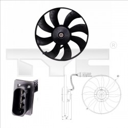 POLO 1.4TDI HŰTŐVENTILÁTOR 01- 6Q0959455N