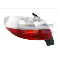 HÁTSÓ LÁMPÁK PEUG.206 -05 FEHÉR-FEKETE TUN.KPL