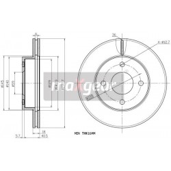 FÉKTÁRCSA. NISSAN MICRA ELÖL 92-03 986479354