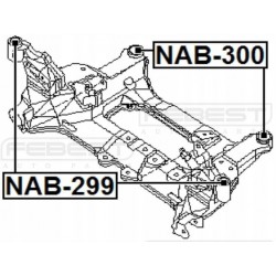 HÁTSÓ GERENDA PERSELY NISSAN X-TRAIL T30 01- 544768H300