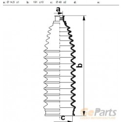 KORMÁNYRÚD BURKOLAT NISSAN X-TRAIL T30 2.5 482034M526