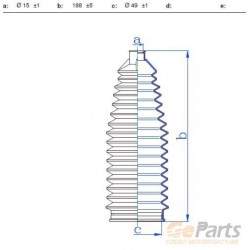 KORMÁNYRÚD BURKOLAT TOYOTA COROLLA E12 E12 E12 4553509040