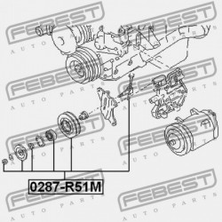 INFINITI FX35/FX37/FX50 TÖBBSZÖGES ÉKSZÍJTÁRCSA 08-14, G37 07-13, NISSAN PATROL Y62 10-, PATHFINDER 04-13, NISSAN PATROL Y62