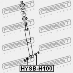 HYUNDAI HD65/HD72 LENGÉSCSILLAPÍTÓ PERSELY 98-, HD50 10-, H100 TEHERAUTÓ 97- /HÁTUL/. 55311-45001