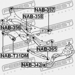 NISSAN JUKE 10- /HÁTSÓ/ GERENDA PERSELYE 55400-1KD0A