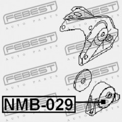 FELFÜGGESZTÉSI PÁRNA PERSELY NISSAN ALMERA N16 00-06 /HÁTUL/ 11320-4M410