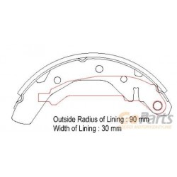 MATIZ 0.8I 98 - SPARK 05 - TICO HÁTSÓ FÉKPOFÁK 96268686
