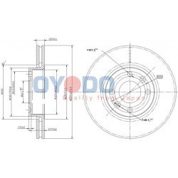 FÉKTÁRCSA MICRA (K12) 03- NOTE E11 06.01- (260 MM SZELLŐZTETETT) 7701207795
