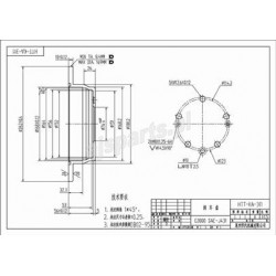 FÉKTÁRCSA CEED 1.4I 1.6I 2.0I 1.6CRDI 2.0CRDI 06.11- I30 1.4I 1.6I 2.0I 1.6CRDI 2.0CRDI 07.05 - I30 KOMBI 1.4I 1.6I 2.0I 1.6CRDI