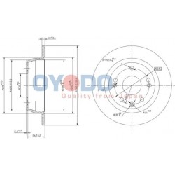 FÉKTÁRCSA CEED 1.4I 1.6I 2.0I 1.6CRDI 2.0CRDI 06.11- I30 1.4I 1.6I 2.0I 1.6CRDI 2.0CRDI 07.05 - I30 KOMBI 1.4I 1.6I 2.0I 1.6CRDI