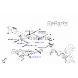 SILENTBLOCK ELSŐ VEZÉRLŐKAR BELSŐ SUBARU IMPREZA 92-03 20251AA010